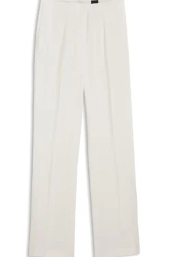 Straight-fit trousers in matte fabric