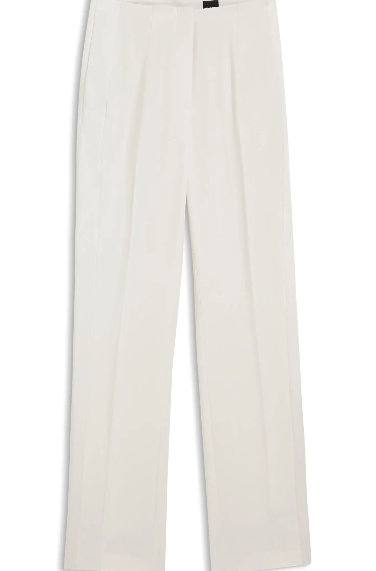 Straight-fit trousers in matte fabric