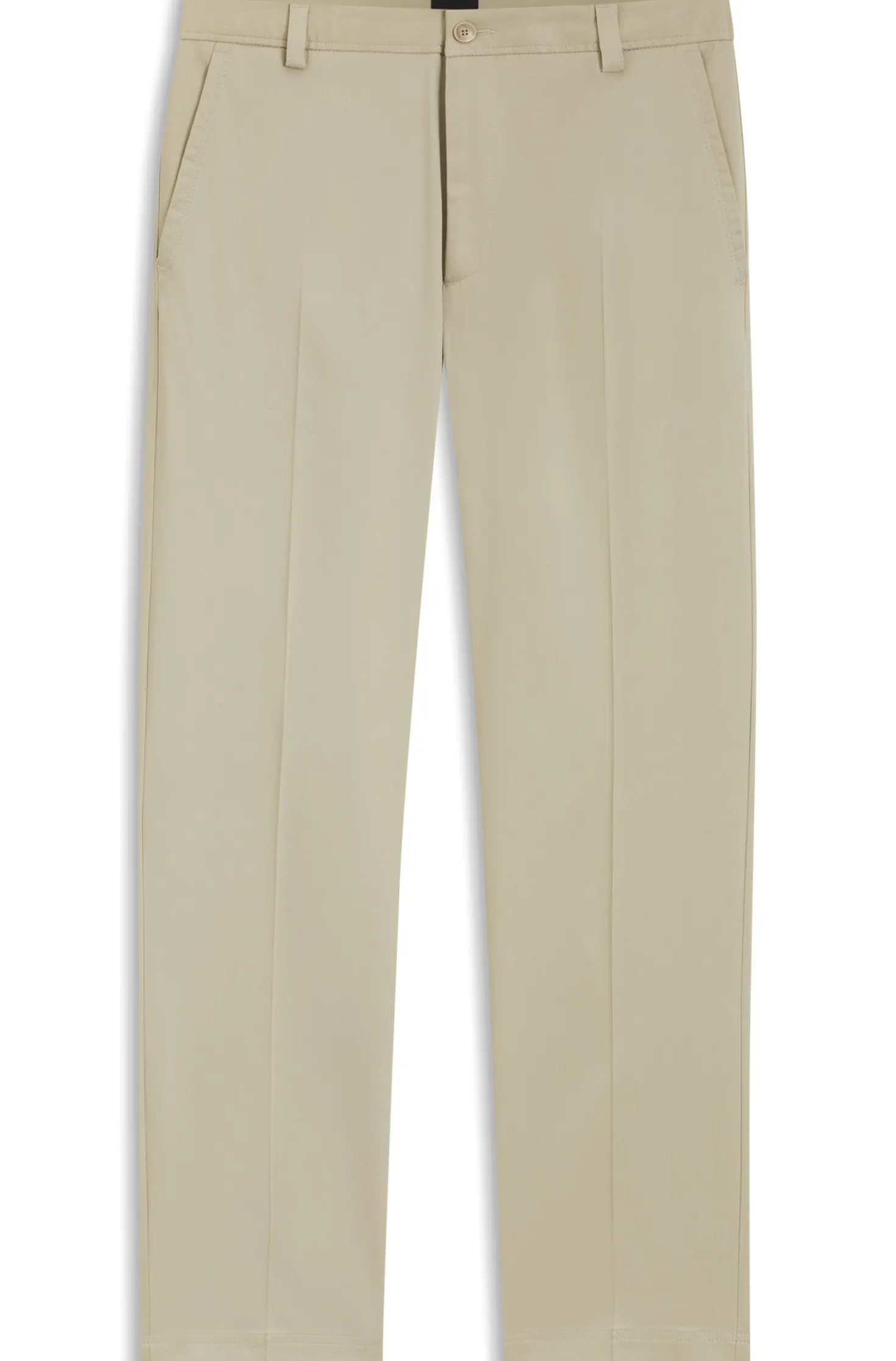 Straight-fit trousers in stretch twill