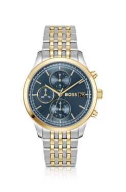 Stratus chronograph watch in two-tone steel