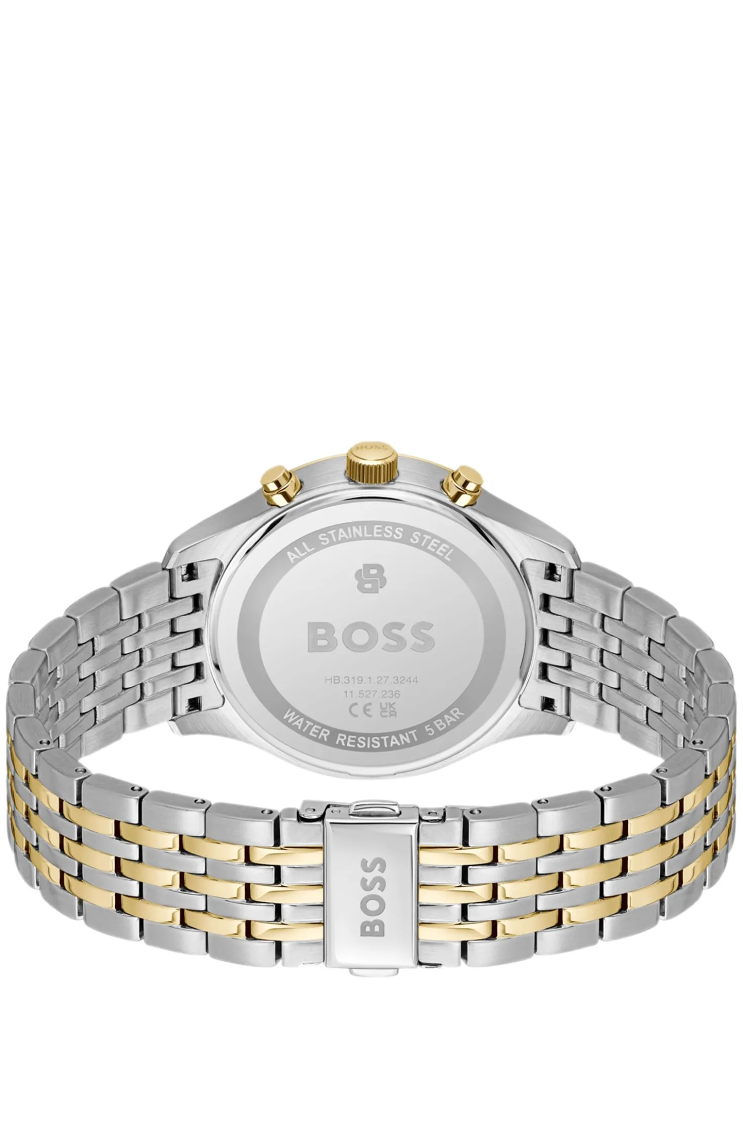 Stratus chronograph watch in two-tone steel