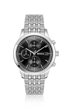 Stratus chronograph watch with seven-link bracelet