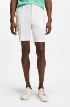 Stretch-cotton shorts in a modern fit