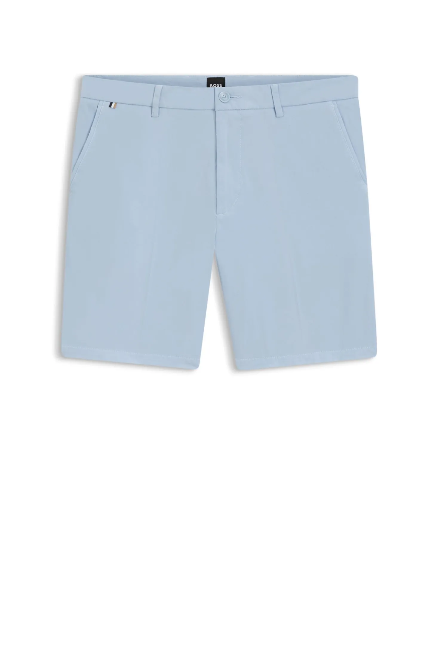 Stretch-cotton shorts in a modern fit