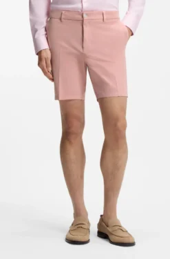 Stretch-cotton shorts in a modern fit