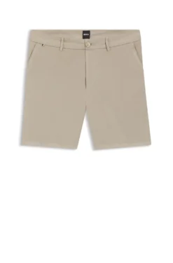 Stretch-cotton shorts in a modern fit
