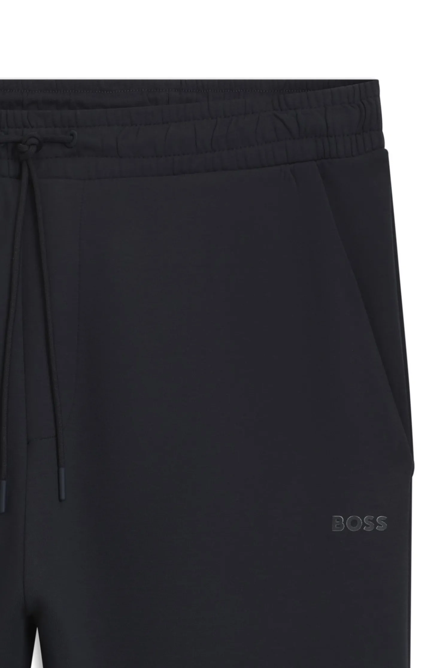 Stretch-cotton tracksuit bottoms with logo print