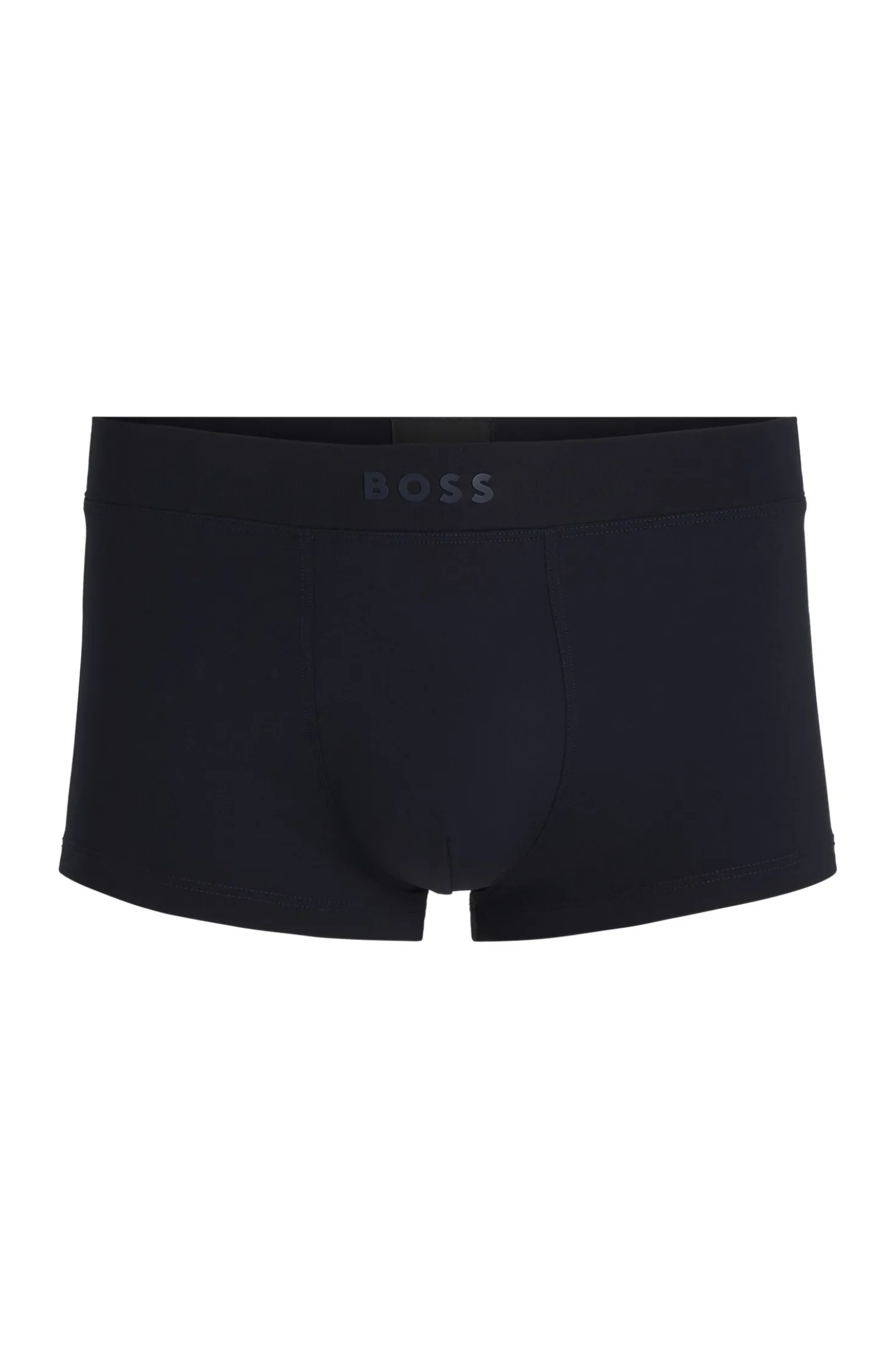 Stretch-jersey trunks with 3D logo