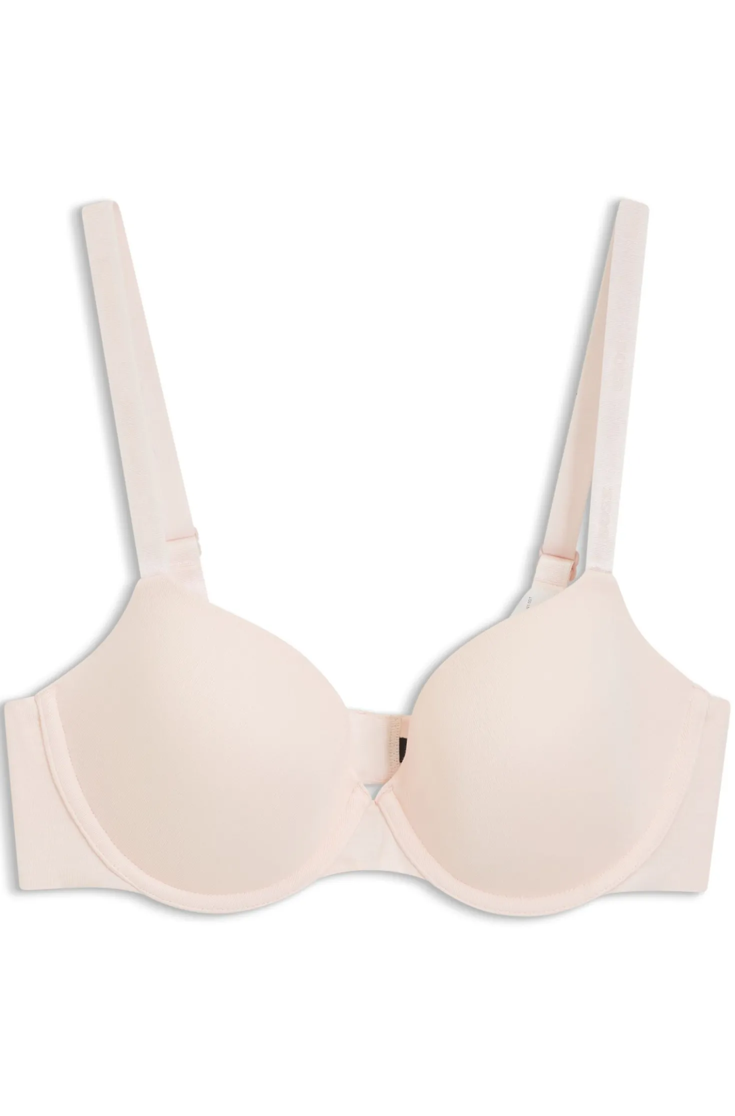Stretch-jersey underwire bra with logo straps