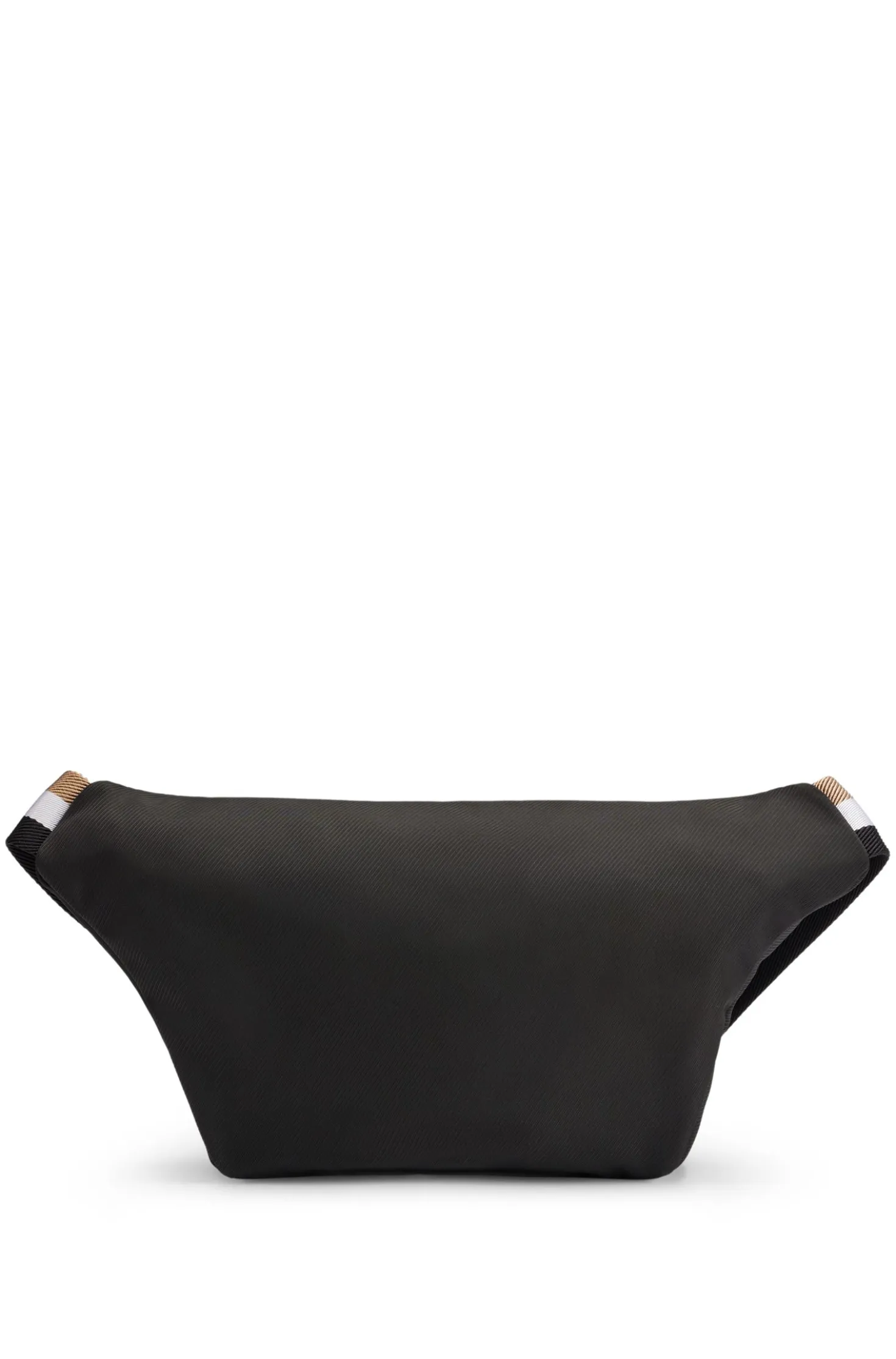 Structured belt bag with contrast logo