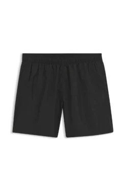 Swim shorts with all-over stacked logos