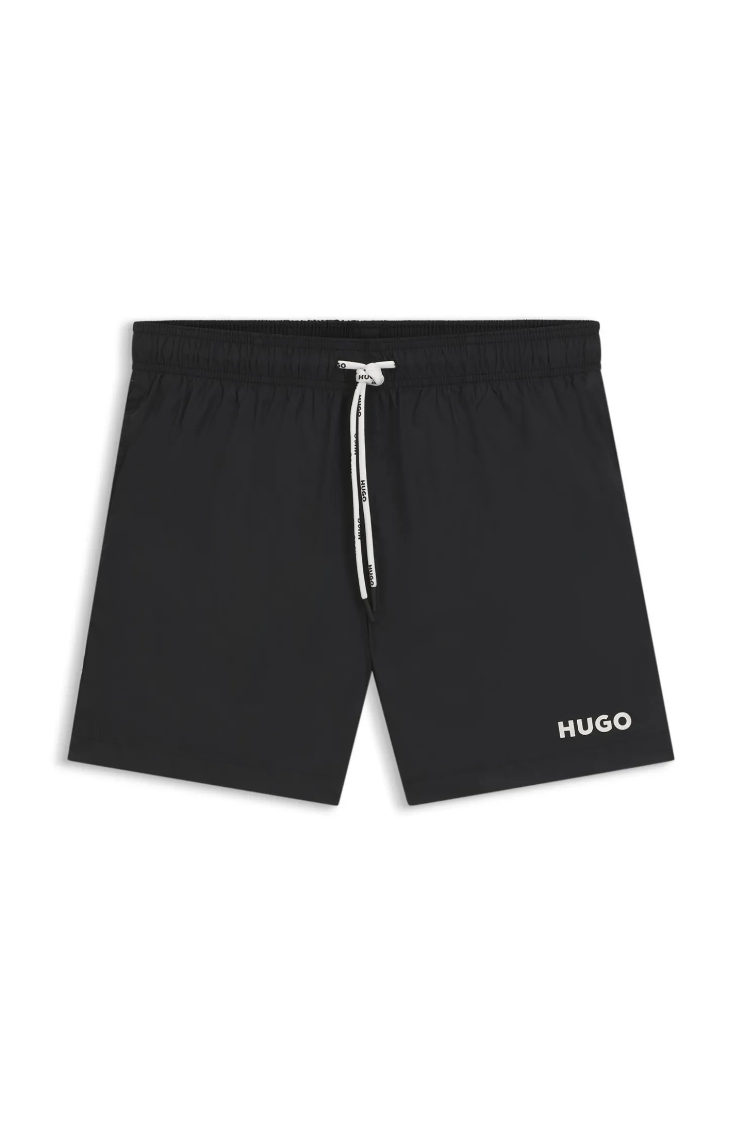 Swim shorts with contrast logo print