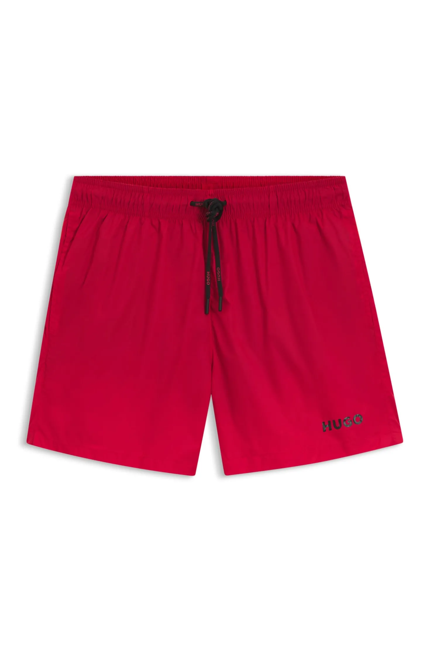 Swim shorts with contrast logo print