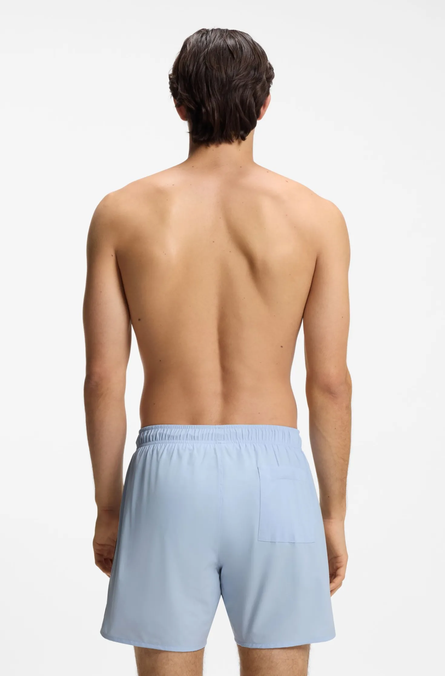 Swim shorts with signature stripe and logo