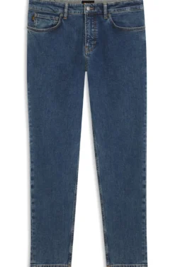 Tapered-fit jeans in comfort-stretch denim