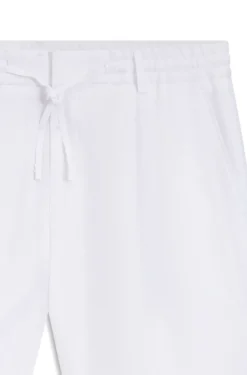 Tapered-fit shorts in linen