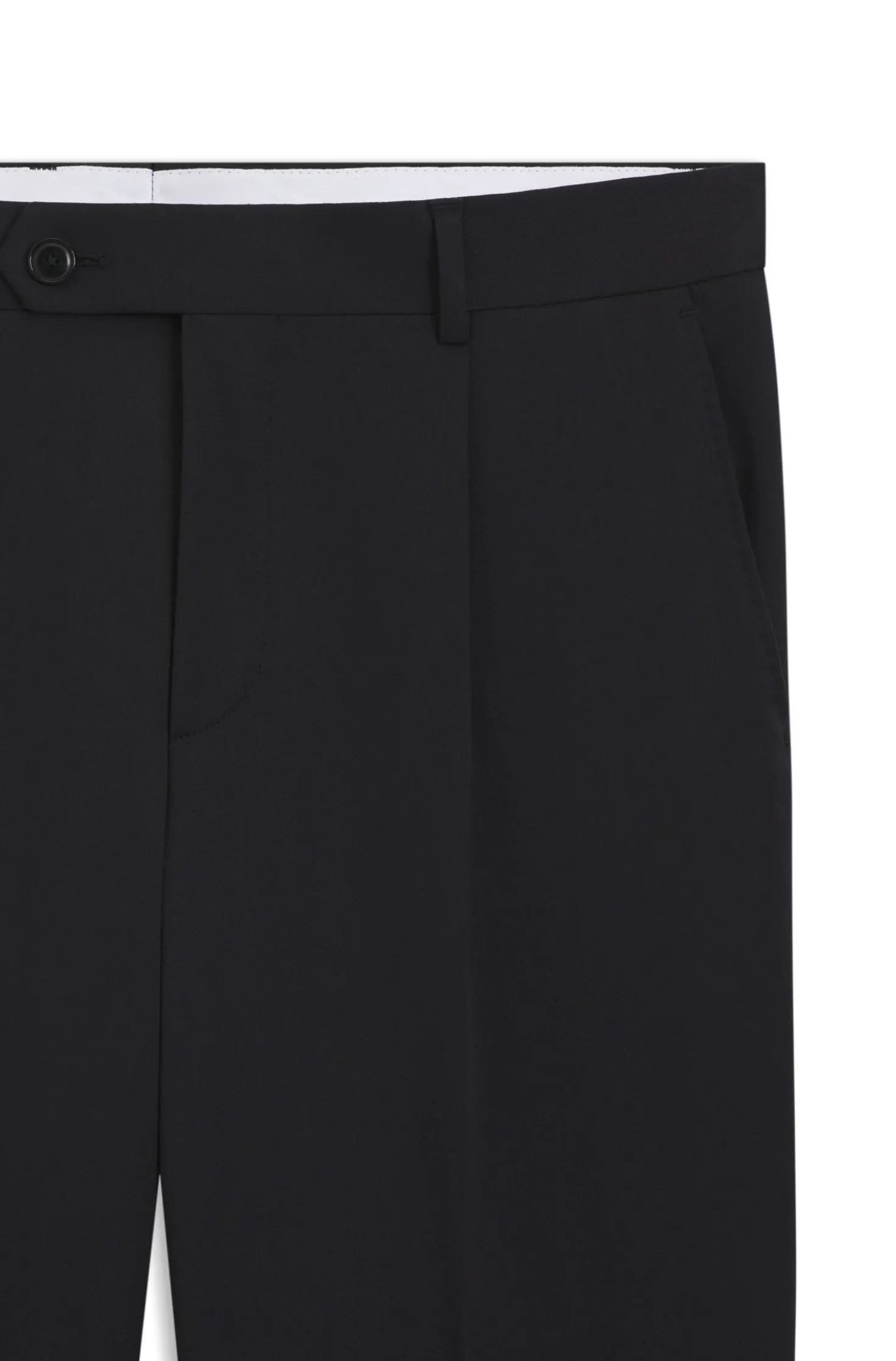Tapered-fit trousers in a cotton blend