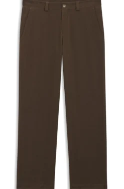 Tapered-fit trousers in brushed stretch cotton