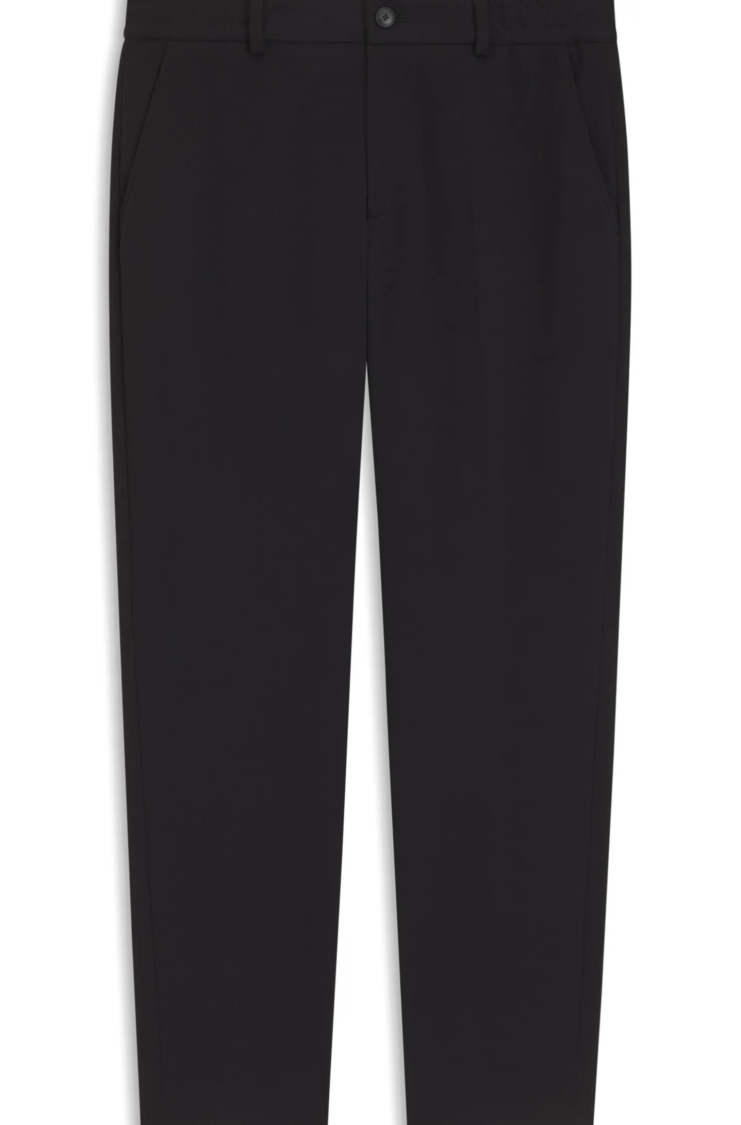Tapered-fit trousers in cotton-blend jersey