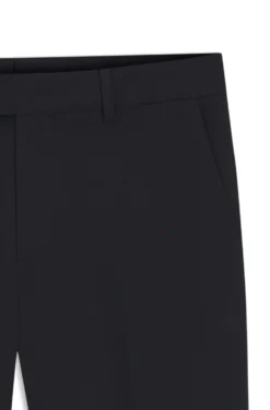Tapered-fit trousers in easy-iron stretch-cotton poplin