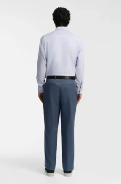 Tapered-fit trousers in stretch-cotton twill