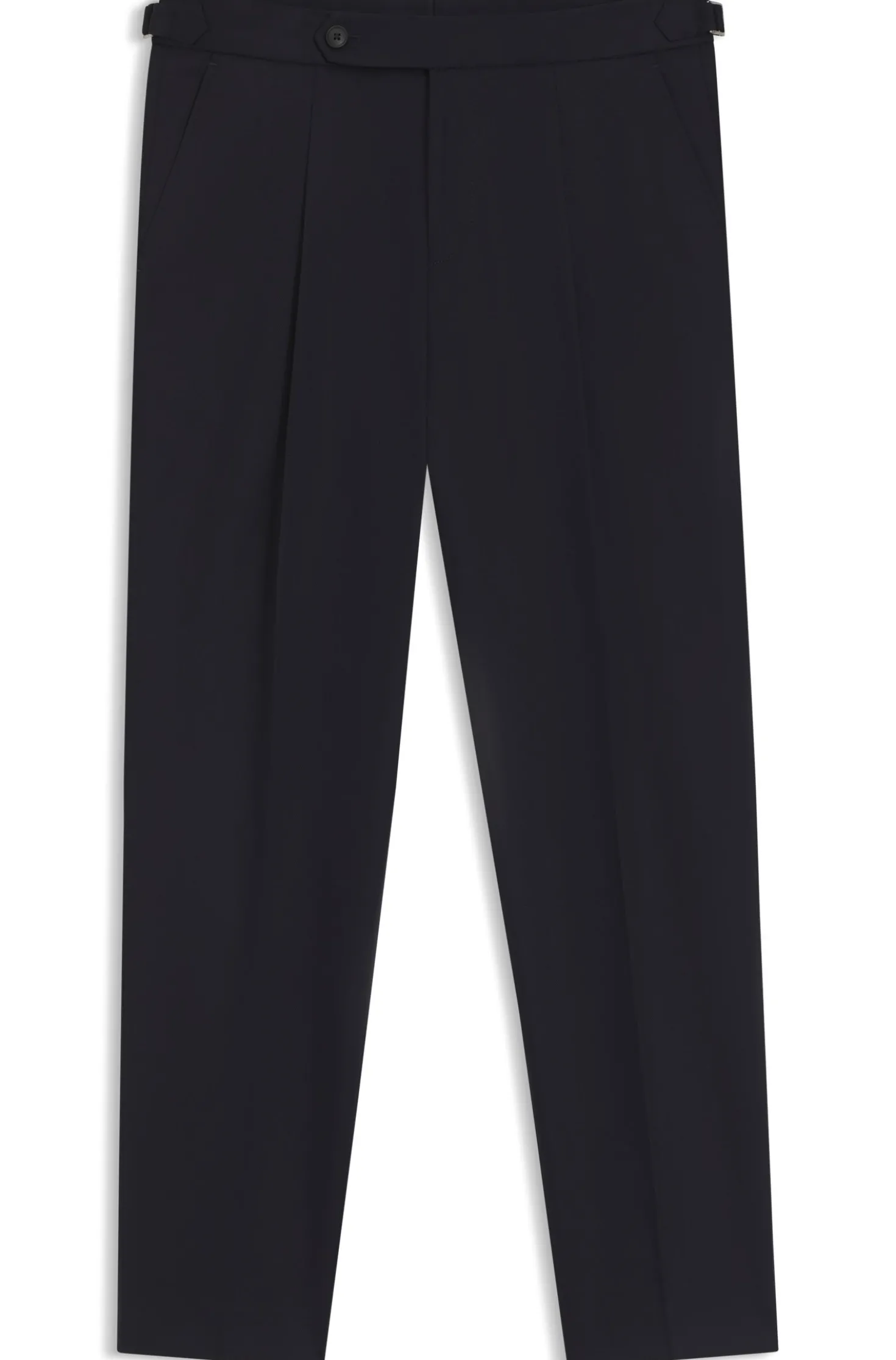 Tapered-fit trousers in stretch cotton