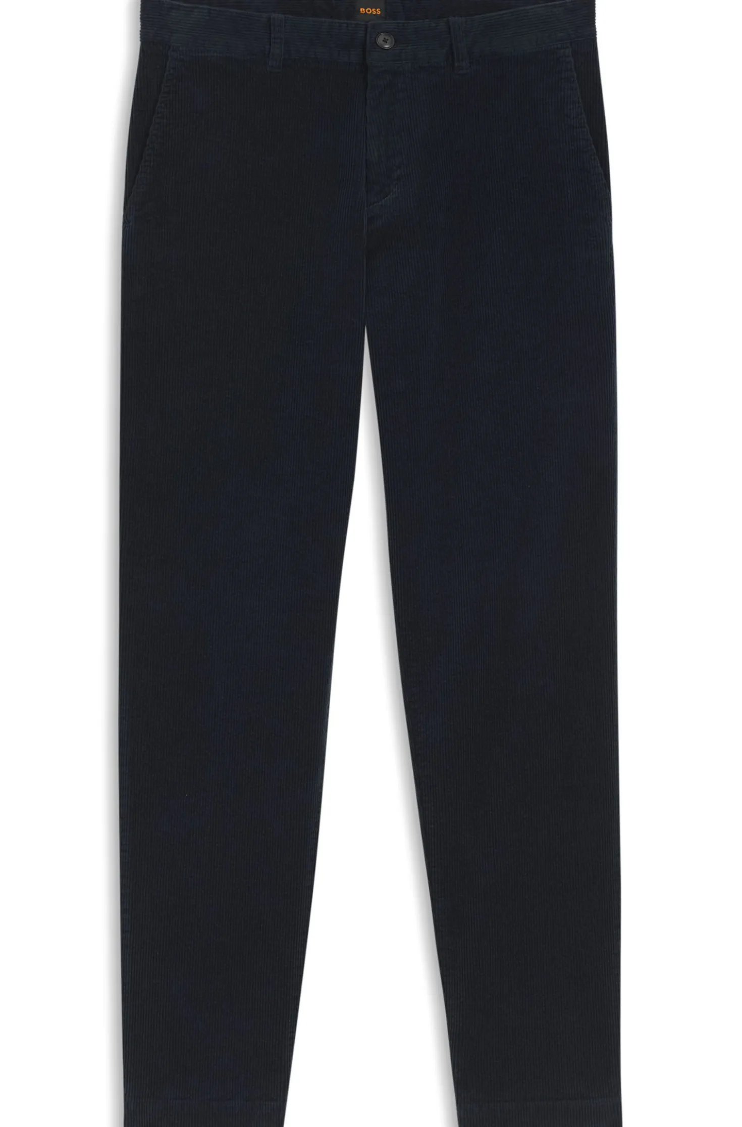 Tapered-fit trousers in stretch-cotton corduroy