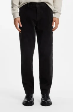Tapered-fit trousers in stretch-cotton corduroy
