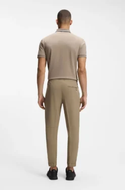 Tapered-fit trousers in water-repellent stretch fabric
