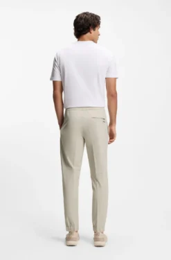 Tapered-fit trousers in water-repellent stretch fabric