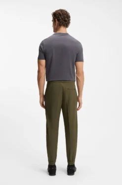 Tapered-fit trousers in water-repellent stretch fabric