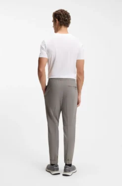 Tapered-fit trousers in water-repellent stretch fabric