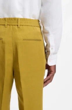 Tapered-fit trousers with drawcord waist