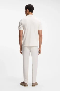 Tapered-fit trousers with drawcord waist