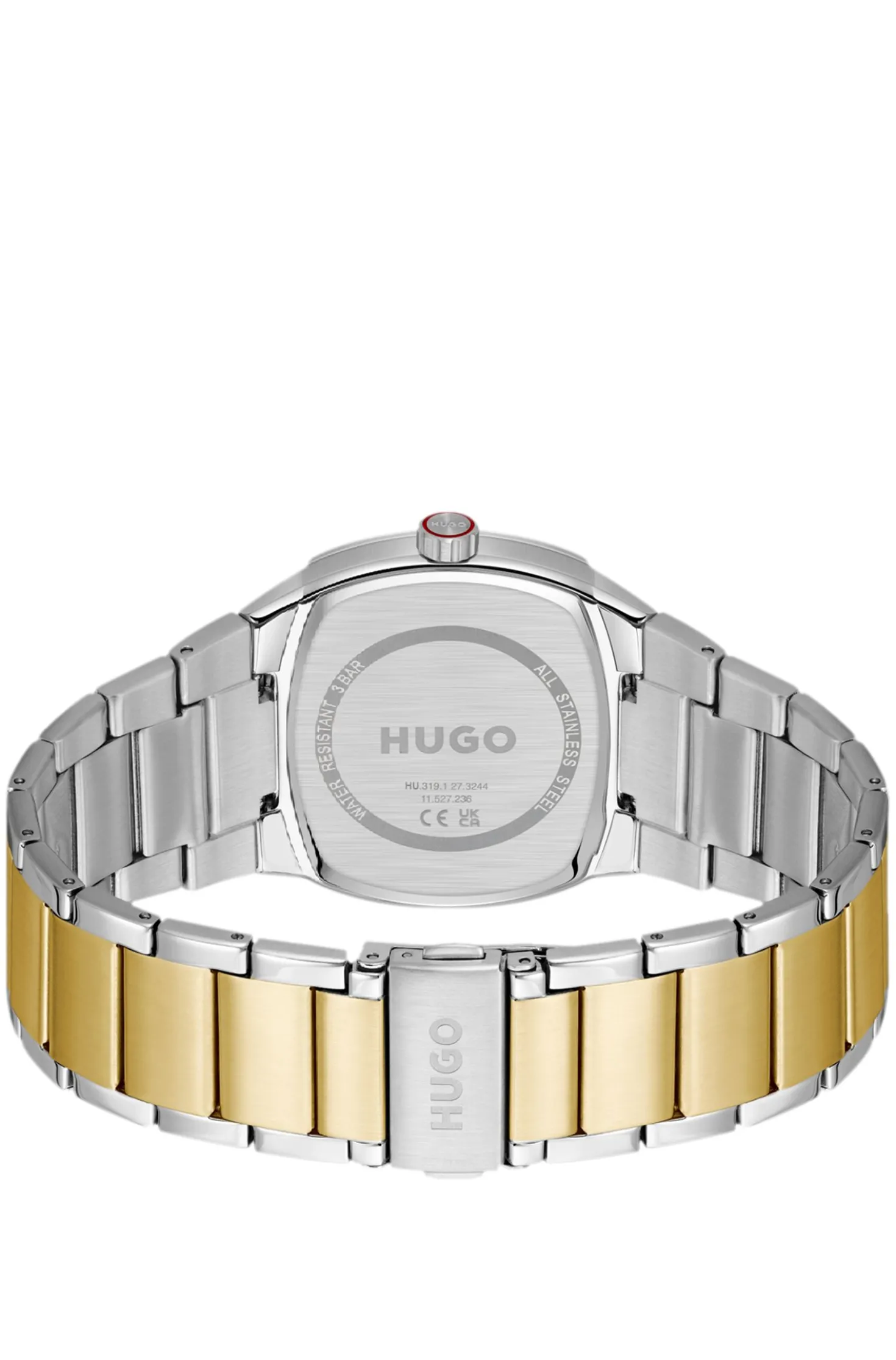 Telly two-tone watch with retro-inspired case