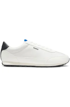 Textured-fabric trainers with star detail