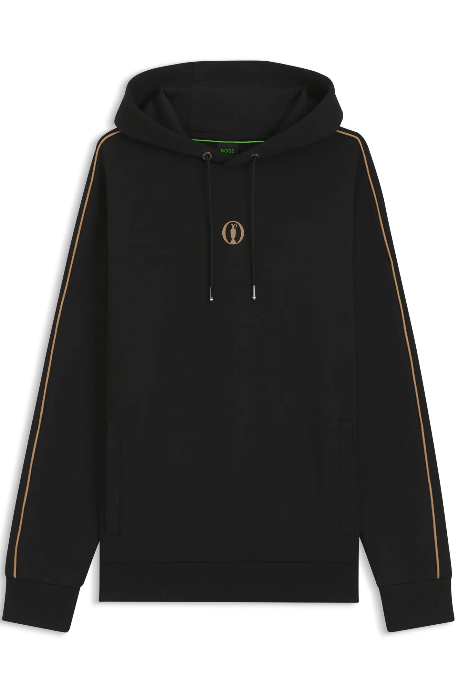 The Open cotton-blend hoodie with rear graphic