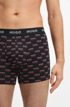 Three-pack boxer briefs in stretch cotton