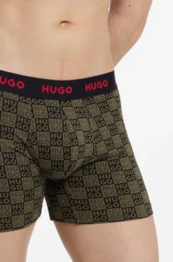 Three-pack boxer briefs in stretch cotton