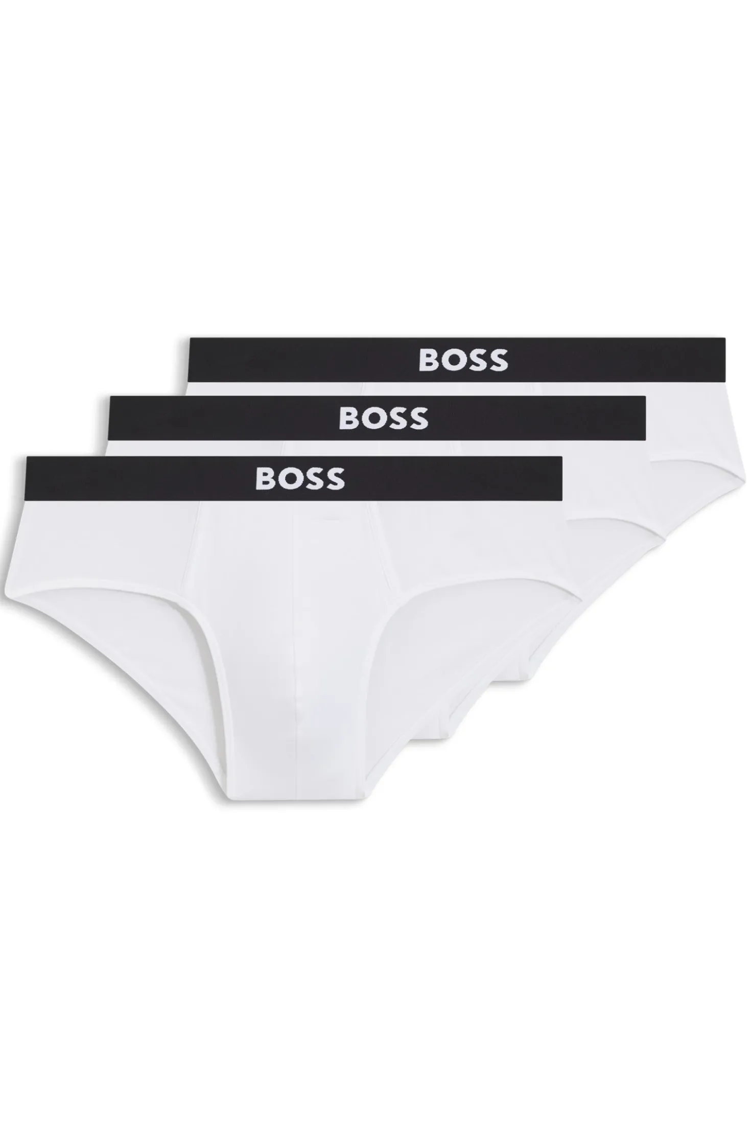 Three-pack low-rise briefs in stretch cotton