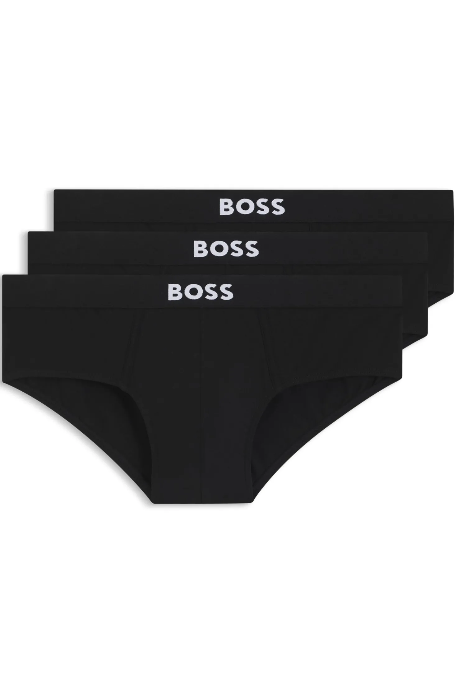 Three-pack low-rise briefs in stretch cotton