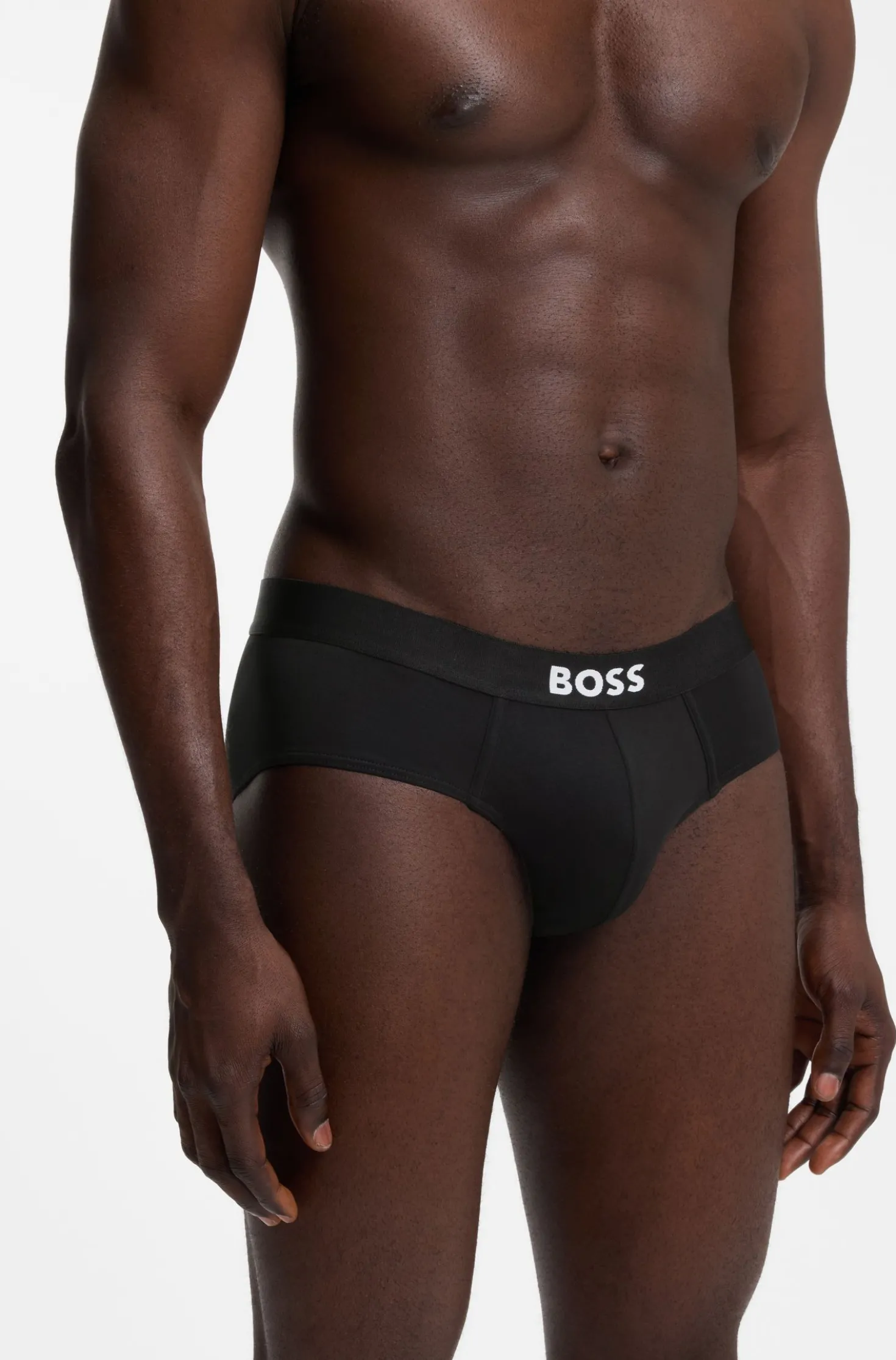 Three-pack low-rise briefs in stretch cotton