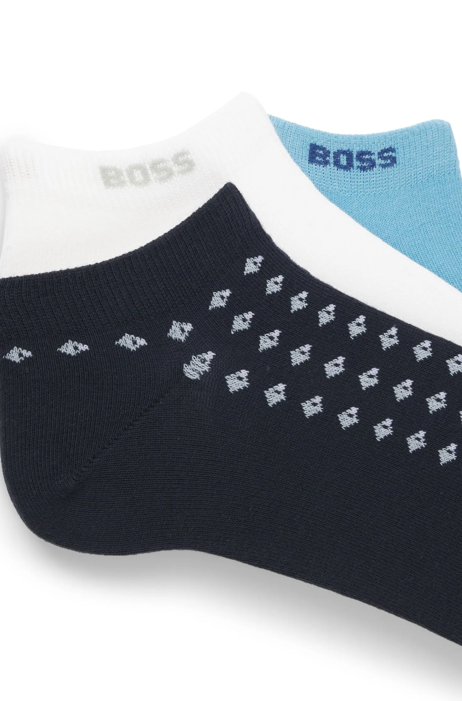 Three-pack of ankle-length socks
