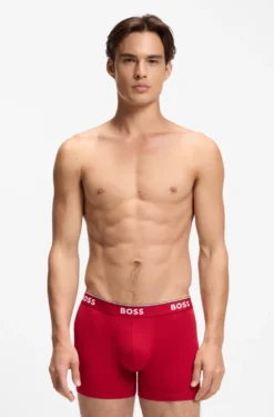 Three-pack of boxer briefs in stretch cotton
