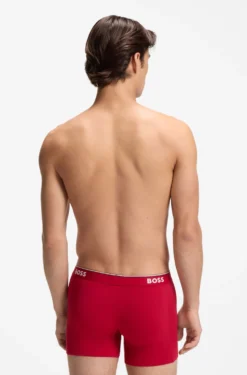 Three-pack of boxer briefs in stretch cotton