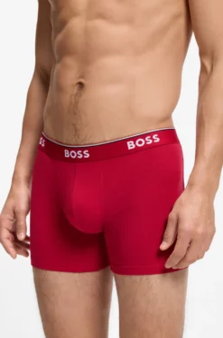 Three-pack of boxer briefs in stretch cotton