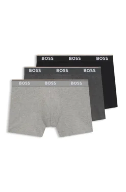 Three-pack of boxer briefs in stretch cotton
