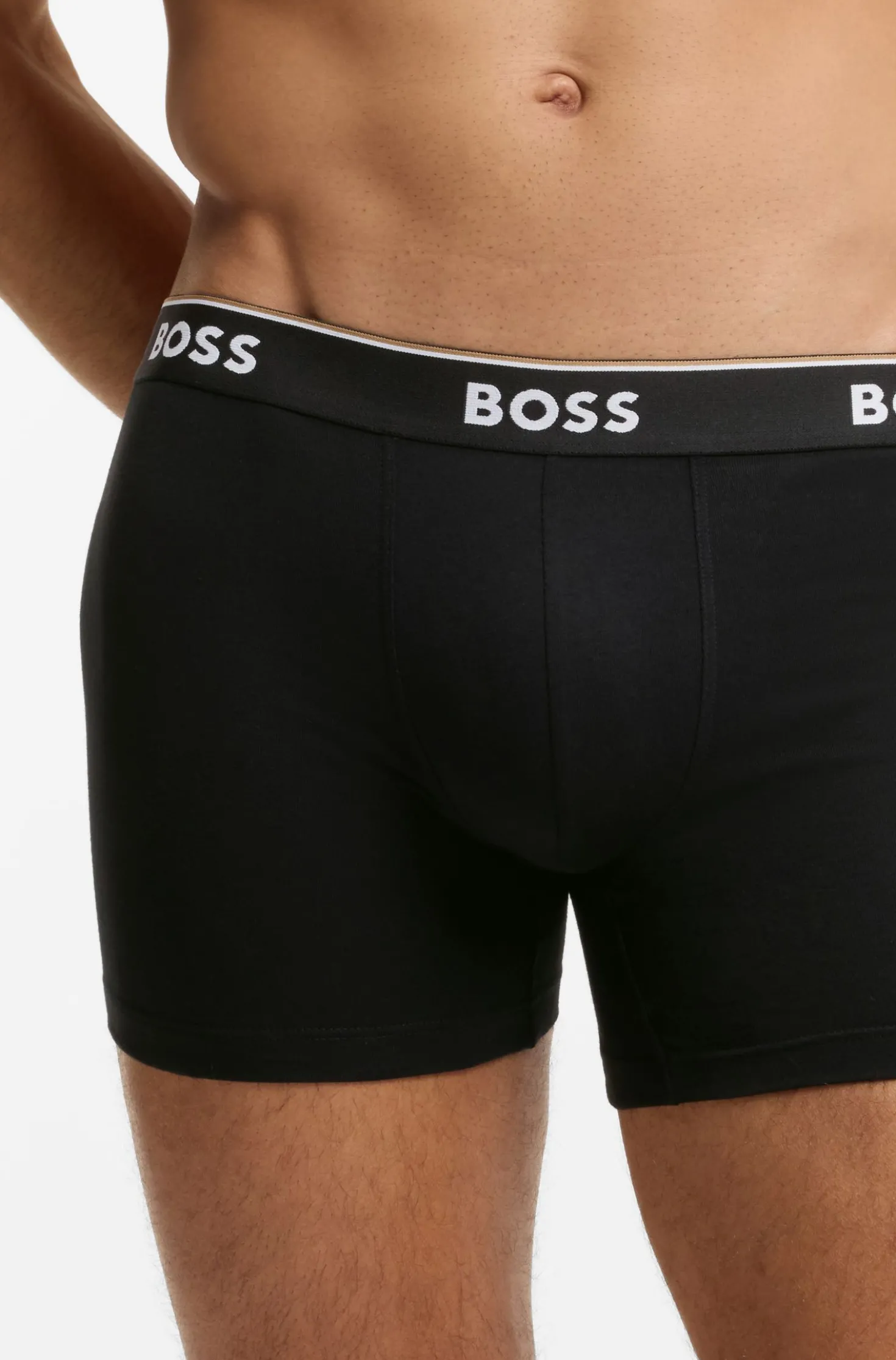 Three-pack of boxer briefs in stretch cotton
