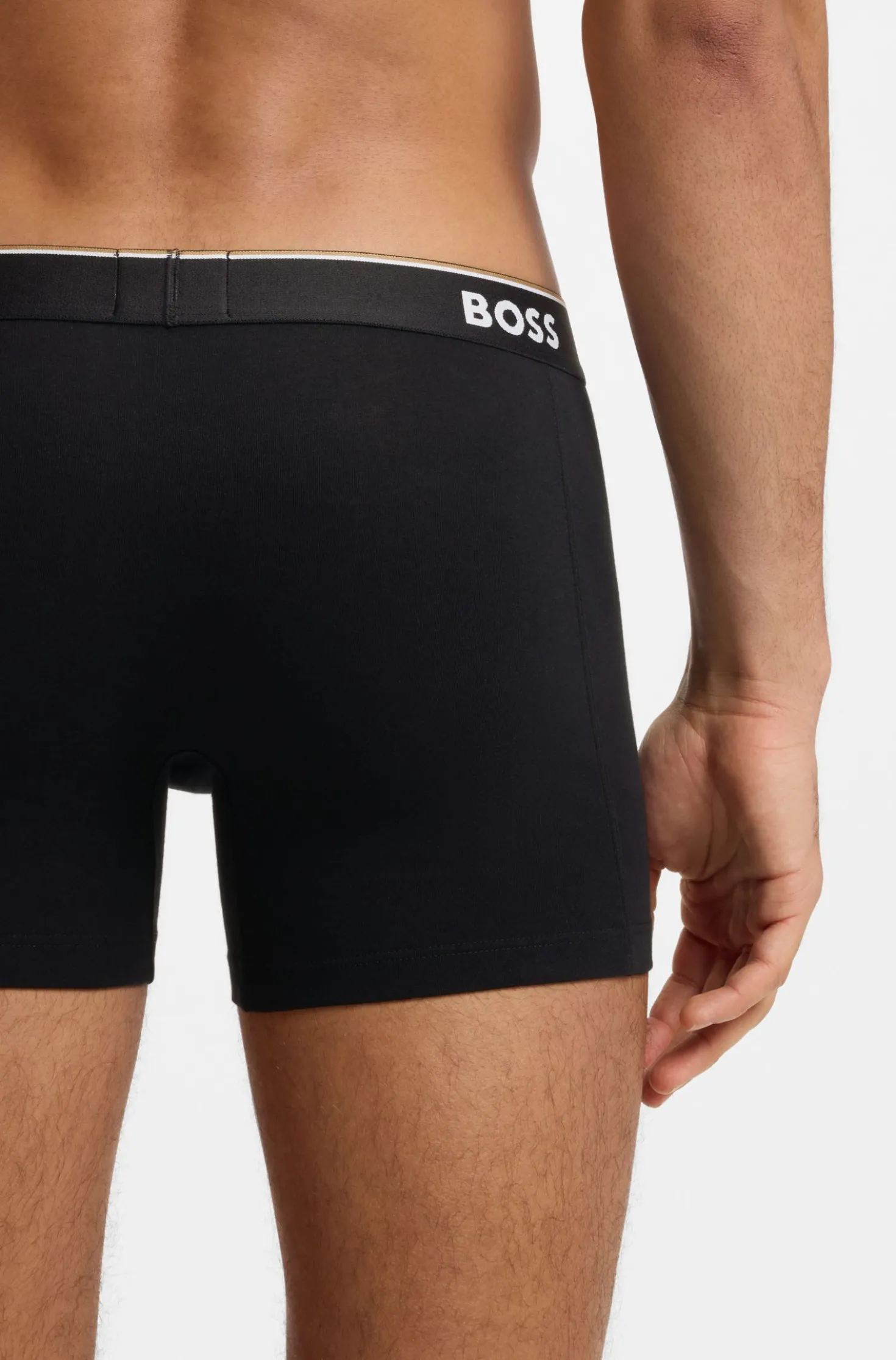 Three-pack of boxer briefs in stretch cotton