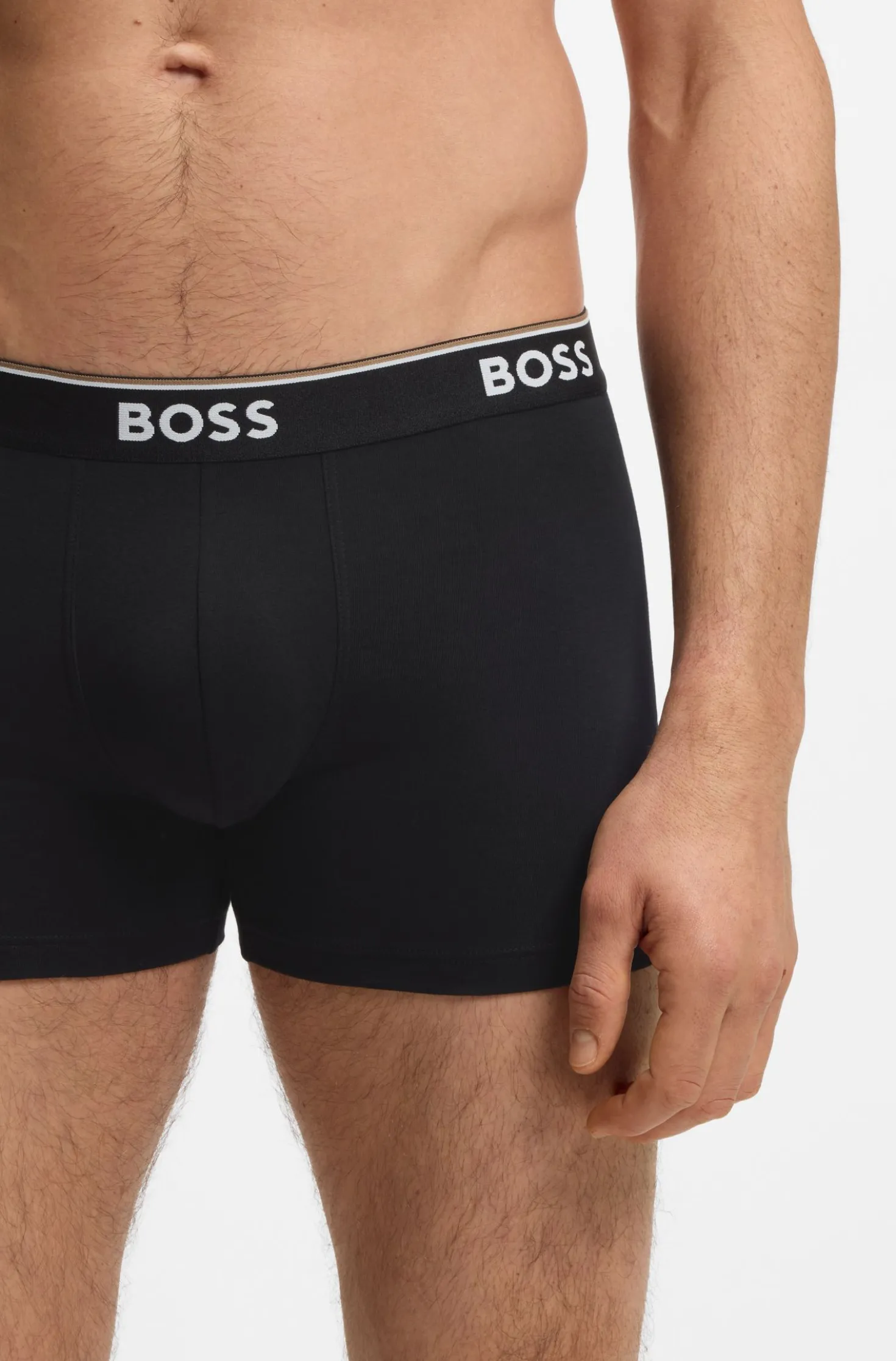 Three-pack of boxer briefs in stretch cotton